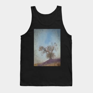 Old Olive Tree and Lavender Tank Top